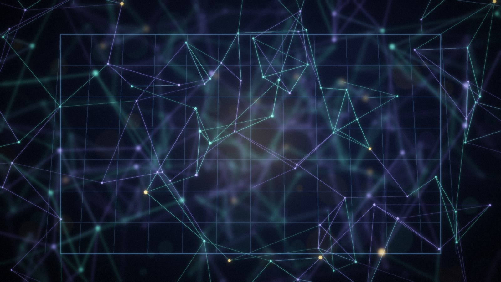 Glowing network lattice of connected nodes, illustrating how OpenAI text watermarking hides a signal in word choices